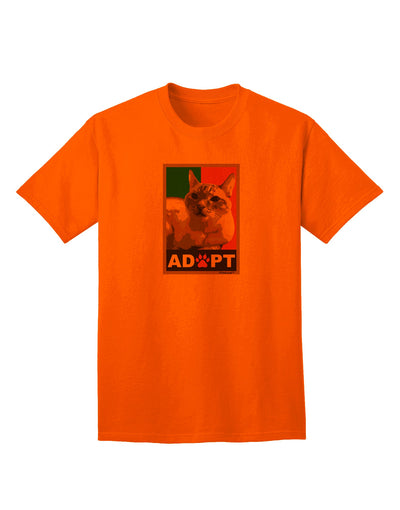 Adopt Cute Kitty Cat Adoption Adult T-Shirt-unisex t-shirt-TooLoud-Orange-Small-Davson Sales