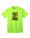 Adopt Cute Kitty Cat Adoption Adult T-Shirt-unisex t-shirt-TooLoud-Neon-Green-Small-Davson Sales