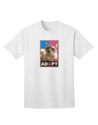 Adopt Cute Kitty Cat Adoption Adult T-Shirt-unisex t-shirt-TooLoud-White-Small-Davson Sales