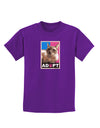 Adopt Cute Kitty Cat Adoption Childrens Dark T-Shirt-Childrens T-Shirt-TooLoud-Purple-X-Small-Davson Sales