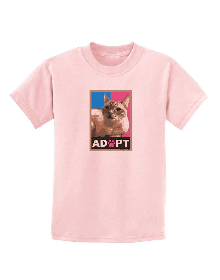 Adopt Cute Kitty Cat Adoption Childrens T-Shirt-Childrens T-Shirt-TooLoud-White-X-Small-Davson Sales