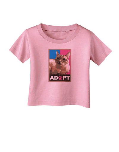 Adopt Cute Kitty Cat Adoption Infant T-Shirt-Infant T-Shirt-TooLoud-Candy-Pink-06-Months-Davson Sales