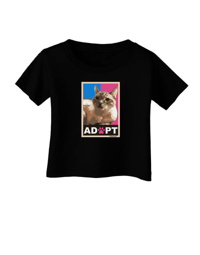 Adopt Cute Kitty Cat Adoption Infant T-Shirt Dark-Infant T-Shirt-TooLoud-Black-06-Months-Davson Sales