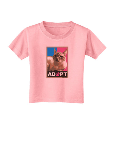 Adopt Cute Kitty Cat Adoption Toddler T-Shirt-Toddler T-Shirt-TooLoud-Candy-Pink-2T-Davson Sales