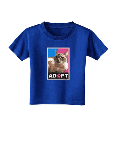 Adopt Cute Kitty Cat Adoption Toddler T-Shirt Dark-Toddler T-Shirt-TooLoud-Royal-Blue-2T-Davson Sales