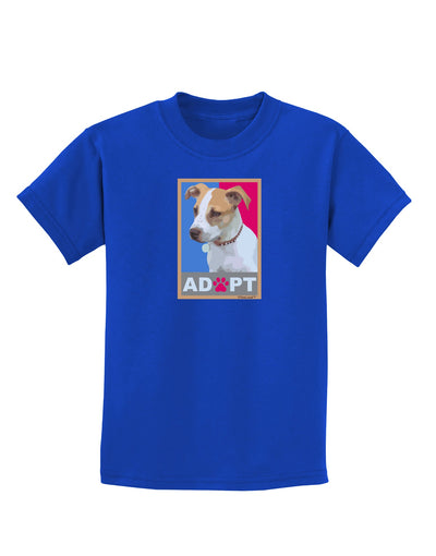 Adopt Cute Puppy Cat Adoption Childrens Dark T-Shirt-Childrens T-Shirt-TooLoud-Royal-Blue-X-Small-Davson Sales