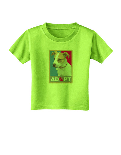 Adopt Cute Puppy Cat Adoption Toddler T-Shirt-Toddler T-Shirt-TooLoud-Lime-Green-2T-Davson Sales