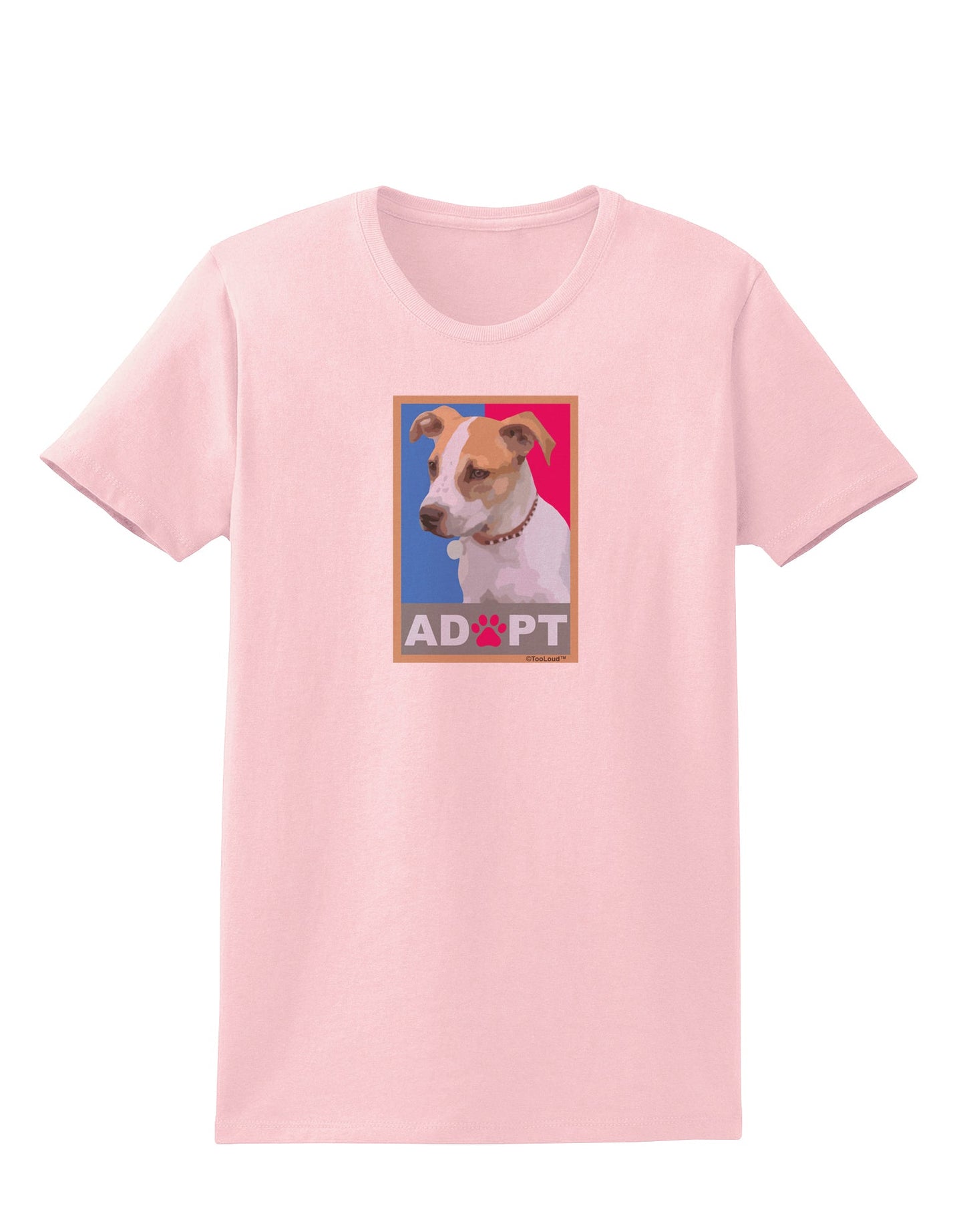 Adopt Cute Puppy Cat Adoption Womens T-Shirt-Womens T-Shirt-TooLoud-PalePink-X-Small-Davson Sales