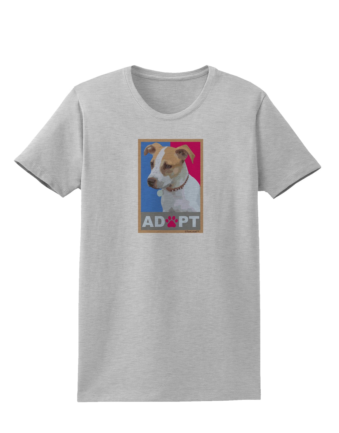 Adopt Cute Puppy Cat Adoption Womens T-Shirt-Womens T-Shirt-TooLoud-AshGray-X-Small-Davson Sales