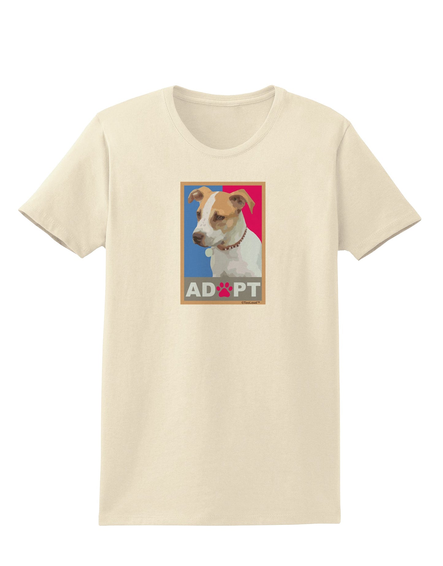 Adopt Cute Puppy Cat Adoption Womens T-Shirt-Womens T-Shirt-TooLoud-Natural-X-Small-Davson Sales