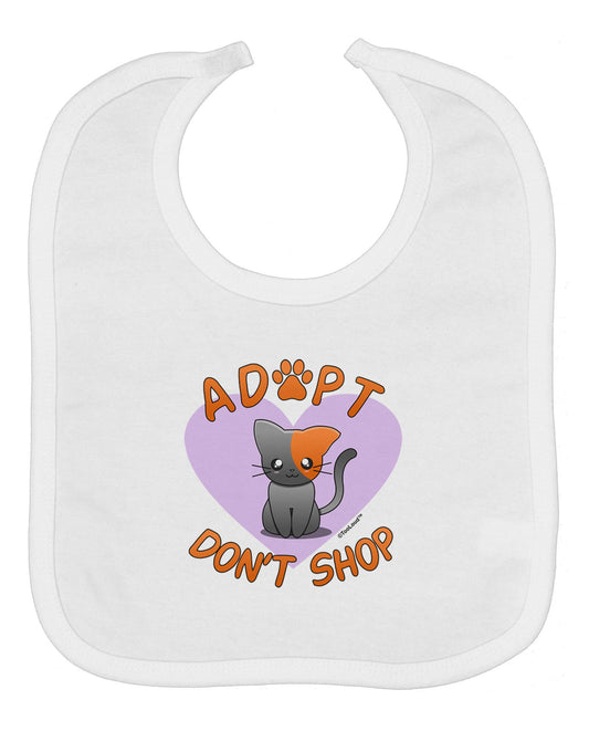 Adopt Don't Shop Cute Kitty Baby Bib