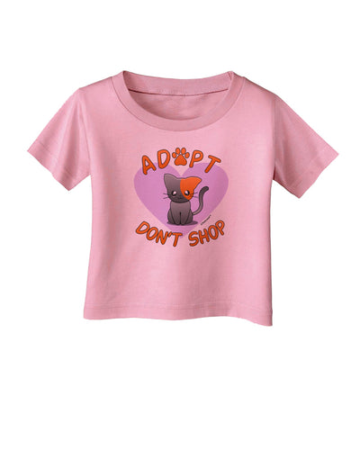 Adopt Don't Shop Cute Kitty Infant T-Shirt-Infant T-Shirt-TooLoud-Candy-Pink-06-Months-Davson Sales