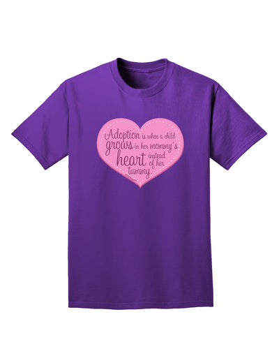 Adoption is When - Mom and Daughter Quote Adult Dark T-Shirt by TooLoud-Mens T-Shirt-TooLoud-Purple-Small-Davson Sales