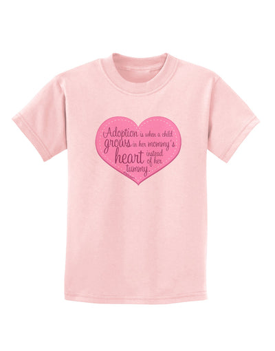 Adoption is When - Mom and Daughter Quote Childrens T-Shirt by TooLoud-Childrens T-Shirt-TooLoud-PalePink-X-Small-Davson Sales