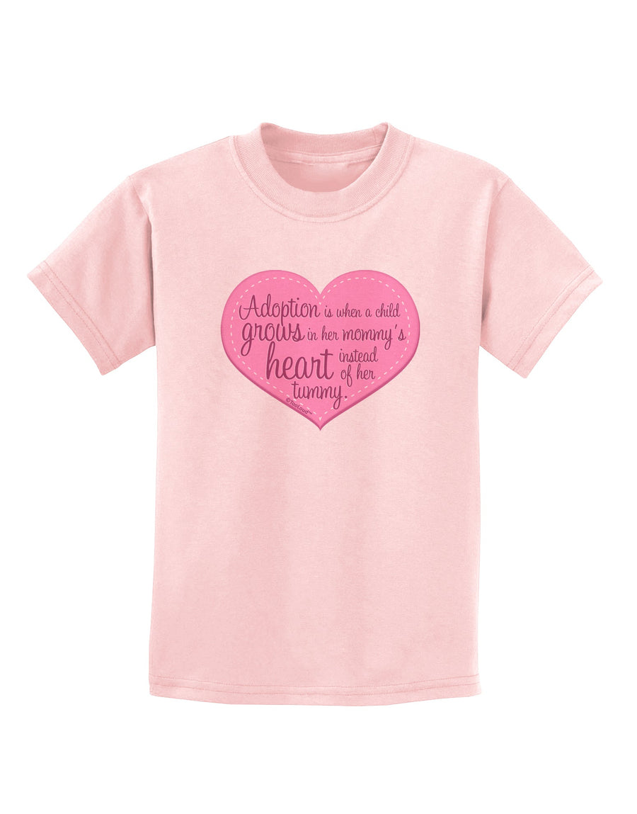 Adoption is When - Mom and Daughter Quote Childrens T-Shirt by TooLoud-Childrens T-Shirt-TooLoud-White-X-Small-Davson Sales