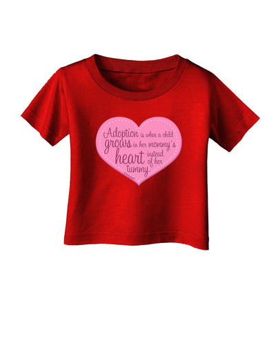 Adoption is When - Mom and Daughter Quote Infant T-Shirt Dark by TooLoud-Infant T-Shirt-TooLoud-Red-06-Months-Davson Sales