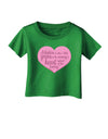 Adoption is When - Mom and Daughter Quote Infant T-Shirt Dark by TooLoud-Infant T-Shirt-TooLoud-Clover-Green-06-Months-Davson Sales