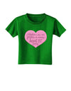 Adoption is When - Mom and Daughter Quote Toddler T-Shirt Dark by TooLoud-Toddler T-Shirt-TooLoud-Clover-Green-2T-Davson Sales