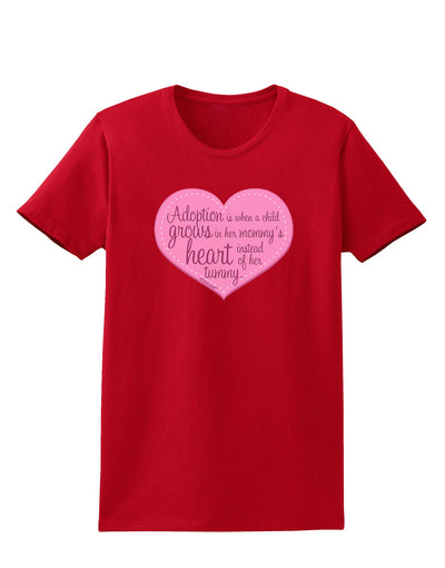 Adoption is When - Mom and Daughter Quote Womens Dark T-Shirt by TooLoud-Womens T-Shirt-TooLoud-Red-X-Small-Davson Sales