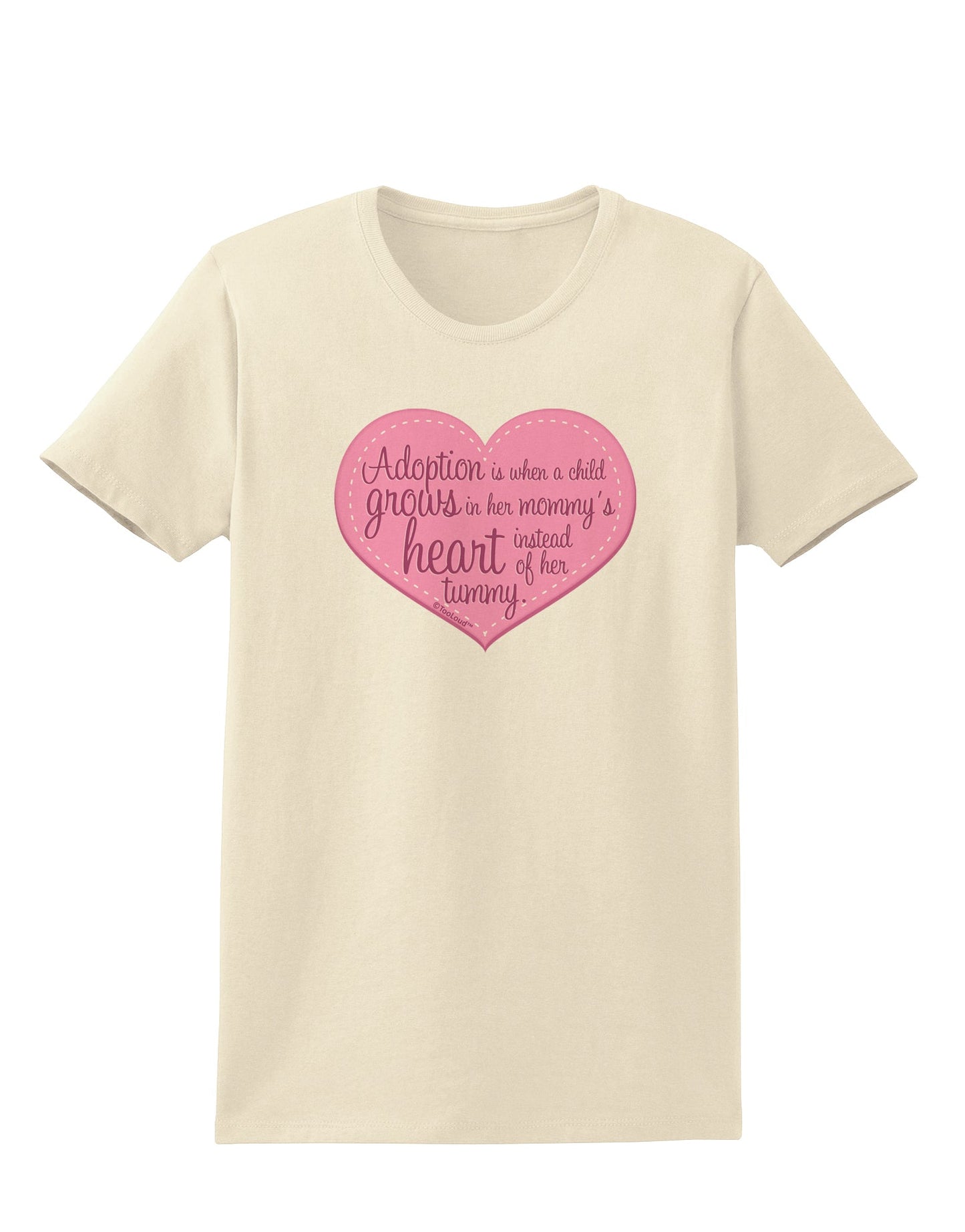 Adoption is When - Mom and Daughter Quote Womens T-Shirt by TooLoud-Womens T-Shirt-TooLoud-Natural-X-Small-Davson Sales