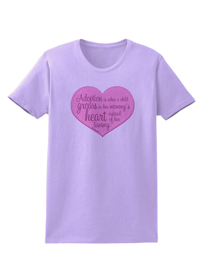 Adoption is When - Mom and Daughter Quote Womens T-Shirt by TooLoud-Womens T-Shirt-TooLoud-Lavender-X-Small-Davson Sales