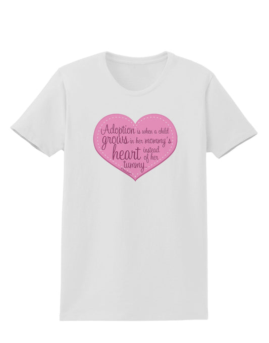 Adoption is When - Mom and Daughter Quote Womens T-Shirt by TooLoud-Womens T-Shirt-TooLoud-White-X-Small-Davson Sales