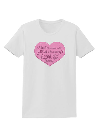 Adoption is When - Mom and Daughter Quote Womens T-Shirt by TooLoud-Womens T-Shirt-TooLoud-White-X-Small-Davson Sales