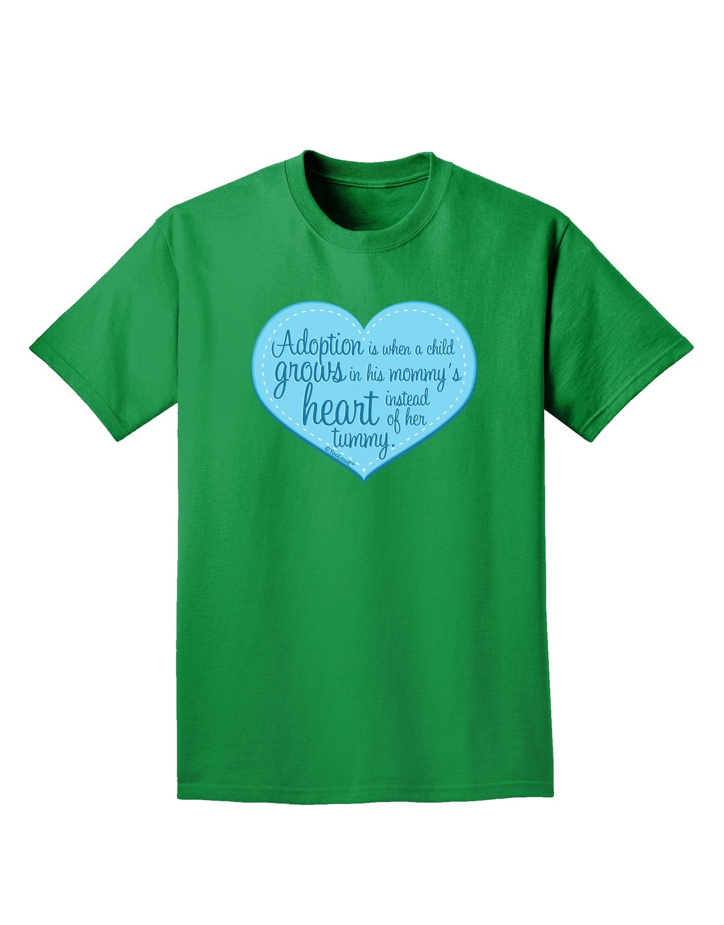 Adoption is When - Mom and Son Quote Adult Dark T-Shirt by TooLoud-Mens T-Shirt-TooLoud-Kelly-Green-Small-Davson Sales
