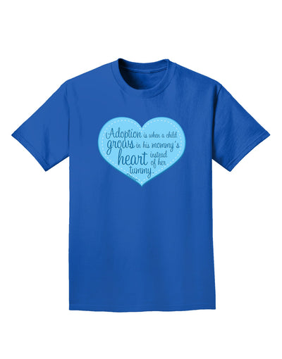 Adoption is When - Mom and Son Quote Adult Dark T-Shirt by TooLoud-Mens T-Shirt-TooLoud-Royal-Blue-Small-Davson Sales