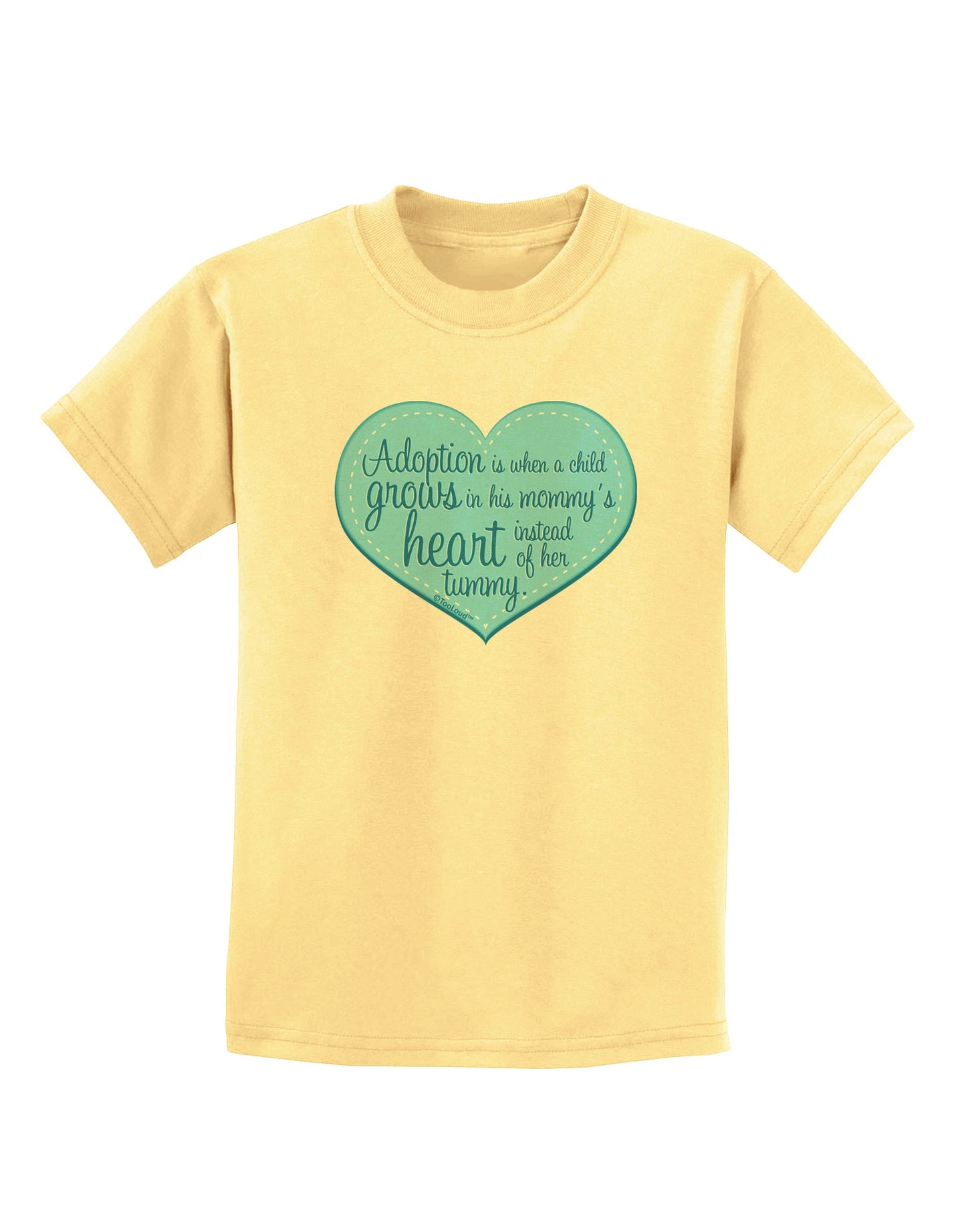 Adoption is When - Mom and Son Quote Childrens T-Shirt by TooLoud-Childrens T-Shirt-TooLoud-Daffodil-Yellow-X-Small-Davson Sales