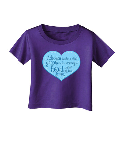 Adoption is When - Mom and Son Quote Infant T-Shirt Dark by TooLoud-Infant T-Shirt-TooLoud-Purple-06-Months-Davson Sales