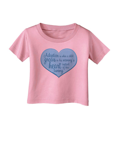 Adoption is When - Mom and Son Quote Infant T-Shirt by TooLoud-Infant T-Shirt-TooLoud-Candy-Pink-06-Months-Davson Sales