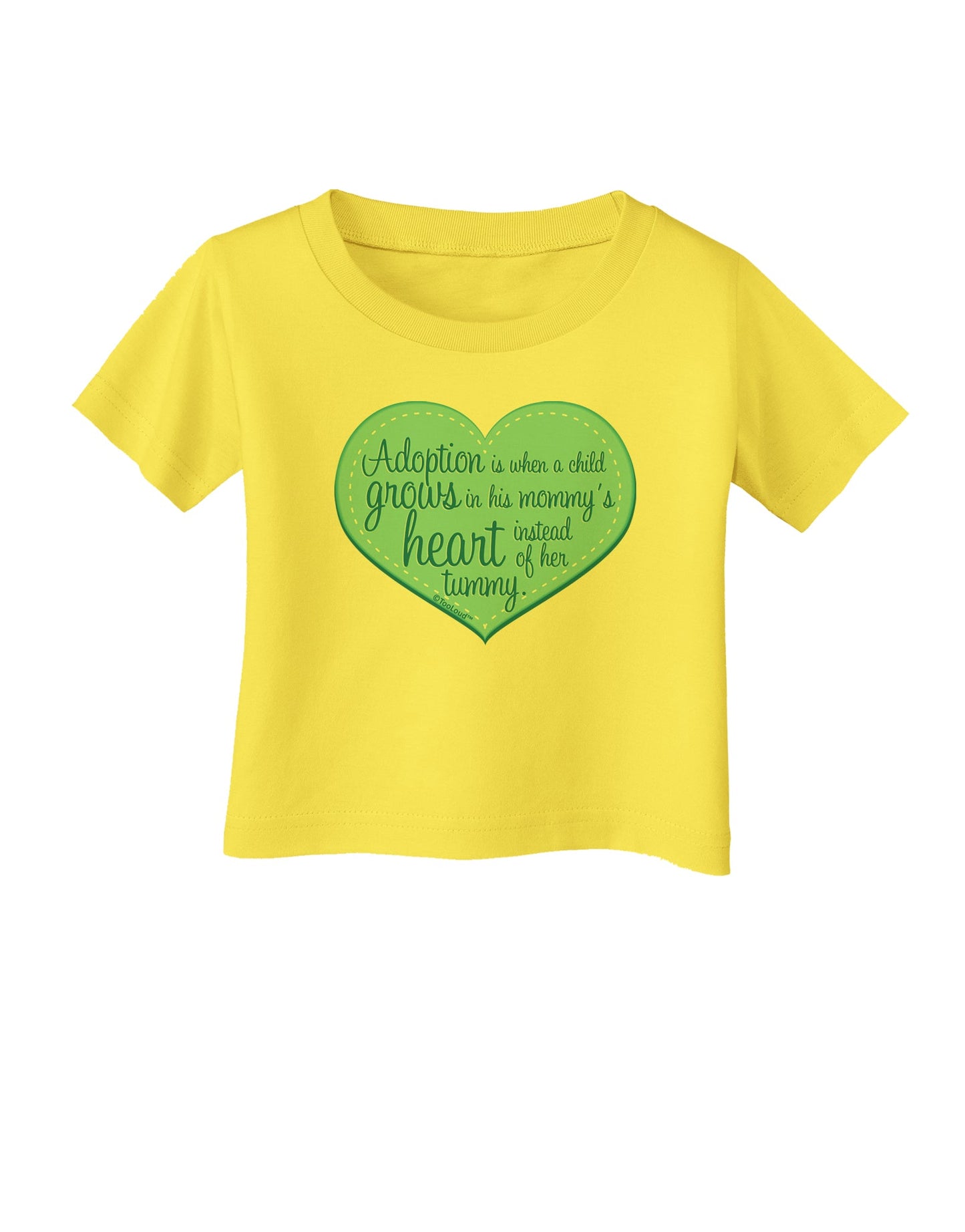 Adoption is When - Mom and Son Quote Infant T-Shirt by TooLoud-Infant T-Shirt-TooLoud-Yellow-06-Months-Davson Sales