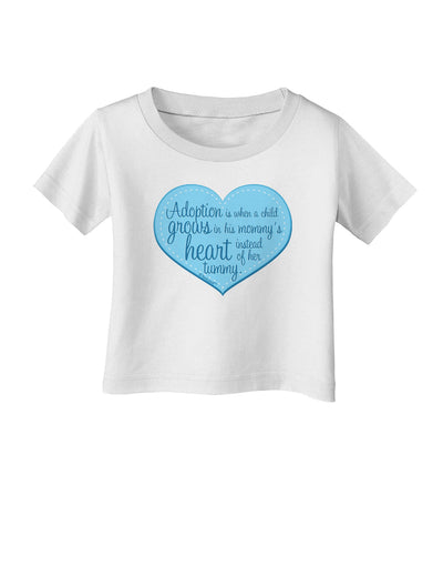 Adoption is When - Mom and Son Quote Infant T-Shirt by TooLoud-Infant T-Shirt-TooLoud-White-06-Months-Davson Sales