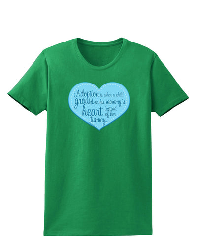 Adoption is When - Mom and Son Quote Womens Dark T-Shirt by TooLoud-Womens T-Shirt-TooLoud-Kelly-Green-X-Small-Davson Sales