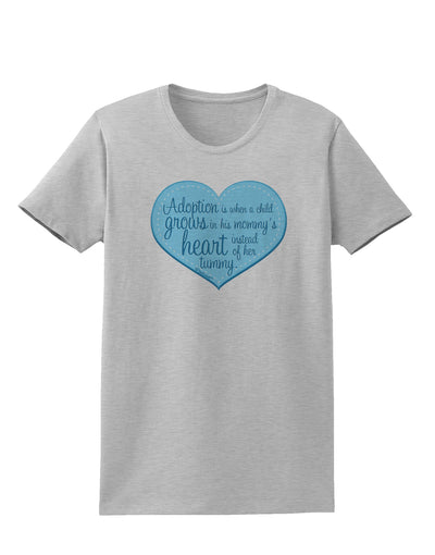 Adoption is When - Mom and Son Quote Womens T-Shirt by TooLoud-Womens T-Shirt-TooLoud-AshGray-X-Small-Davson Sales