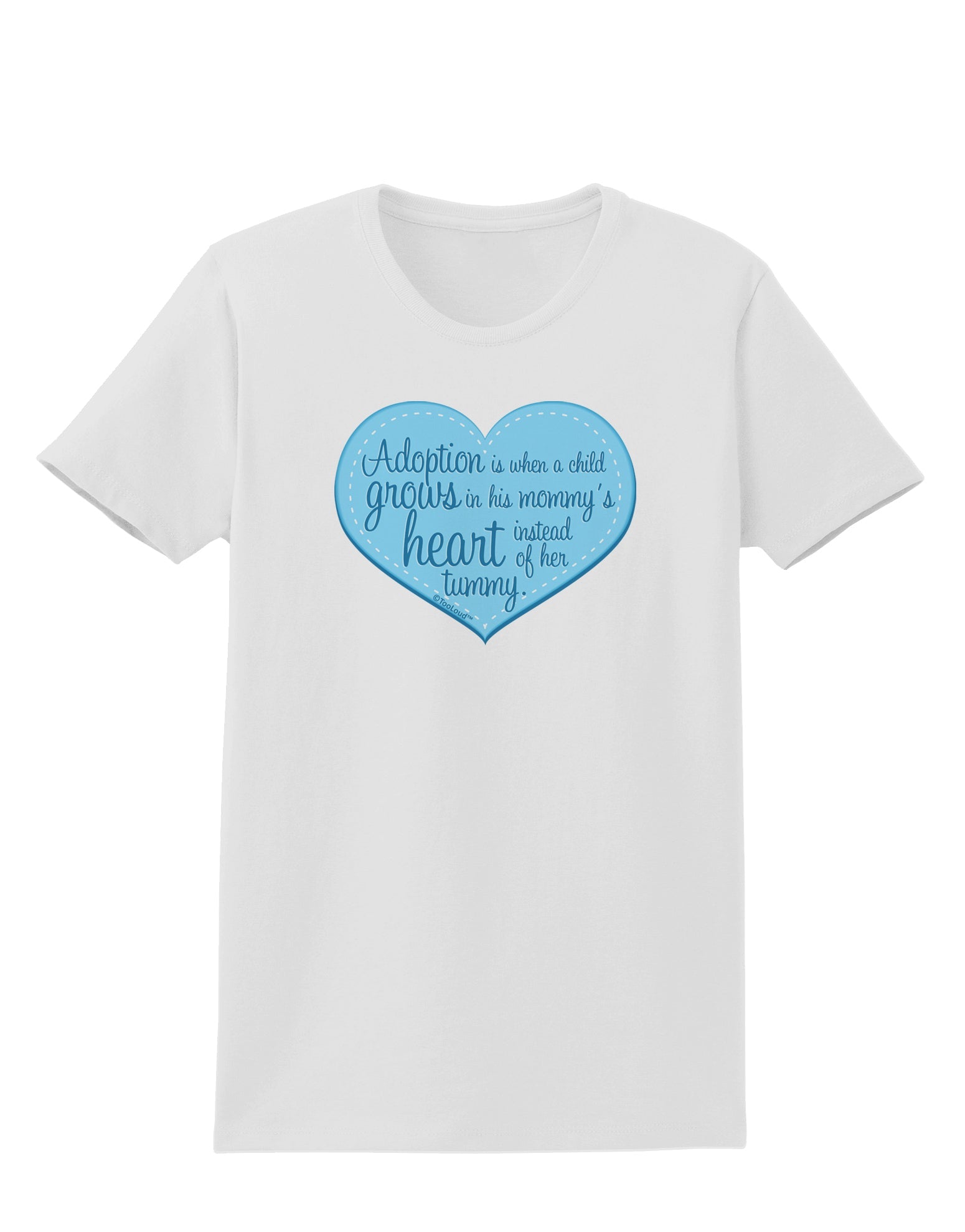 Adoption is When - Mom and Son Quote Womens T-Shirt by TooLoud-Womens T-Shirt-TooLoud-White-X-Small-Davson Sales