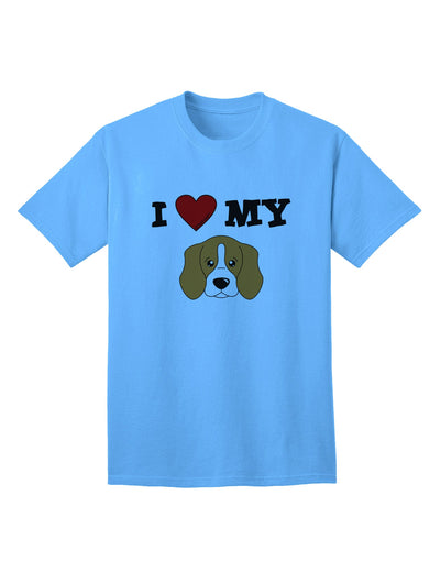 Adorable Beagle Dog Adult T-Shirt - A Must-Have for Dog Lovers, by TooLoud-Mens T-shirts-TooLoud-Aquatic-Blue-Small-Davson Sales