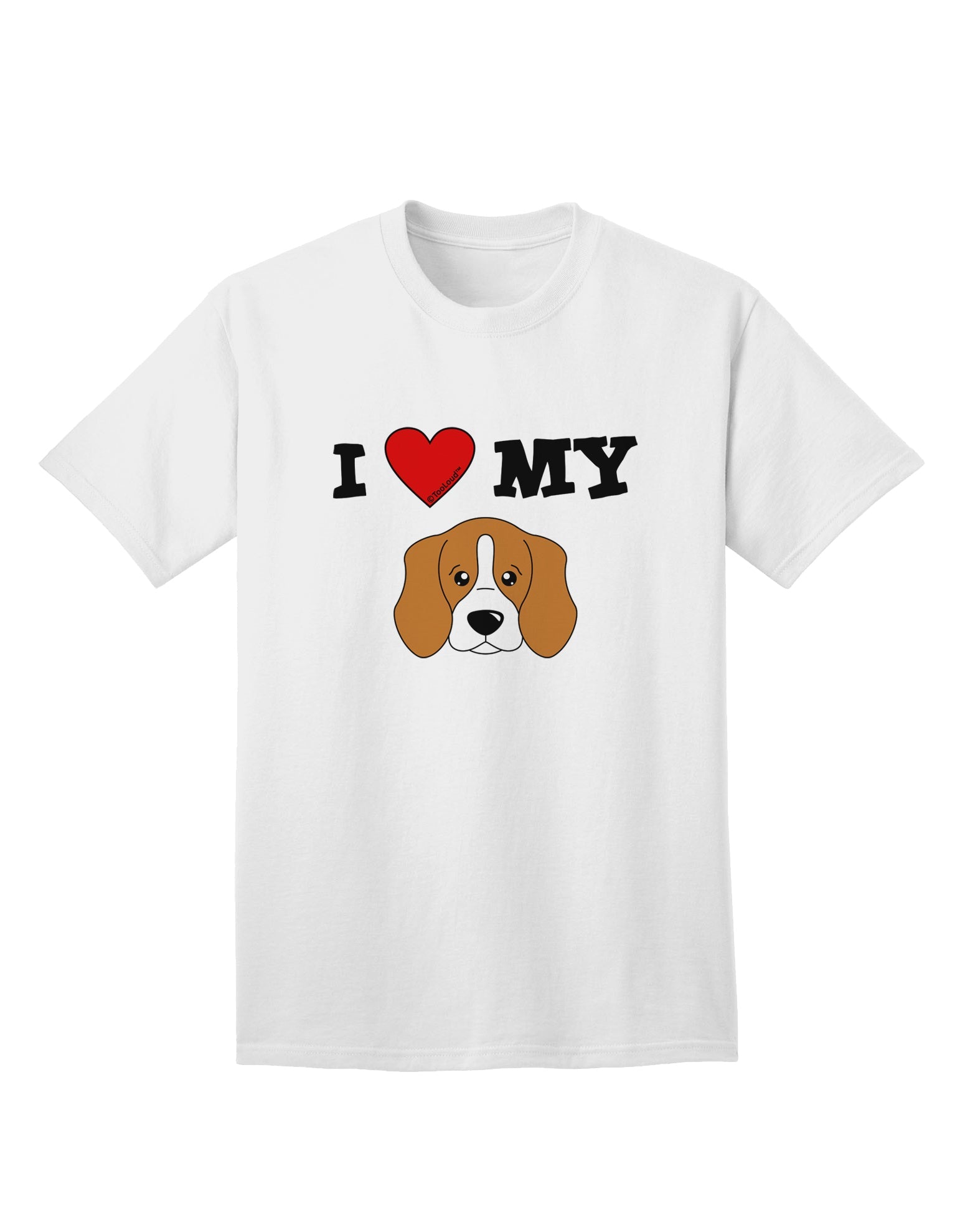 Adorable Beagle Dog Adult T-Shirt - A Must-Have for Dog Lovers, by TooLoud-Mens T-shirts-TooLoud-White-Small-Davson Sales