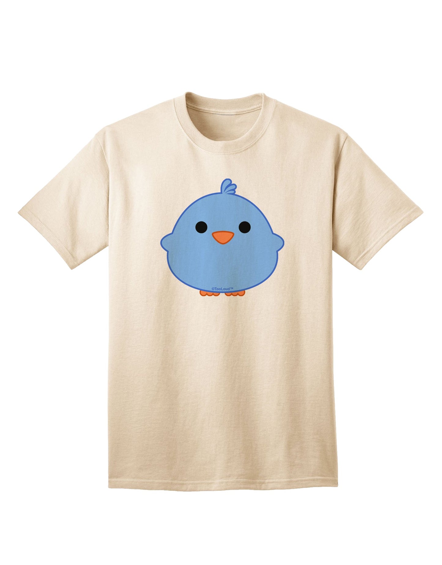Adorable Blue Adult T-Shirt featuring the Cute Little Chick design by TooLoud-Mens T-shirts-TooLoud-Natural-Small-Davson Sales