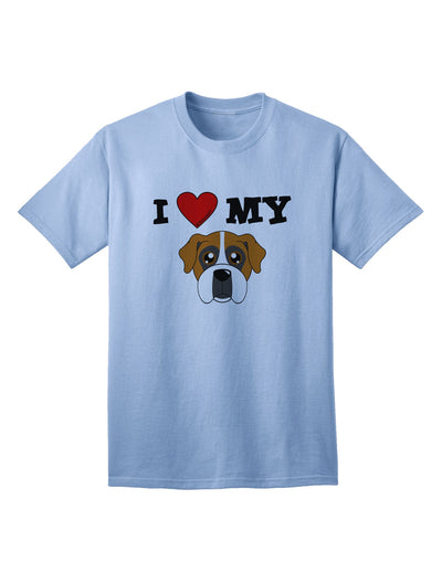 Adorable Boxer Dog Adult T-Shirt by TooLoud - A Must-Have for Dog Lovers-Mens T-shirts-TooLoud-Light-Blue-Small-Davson Sales