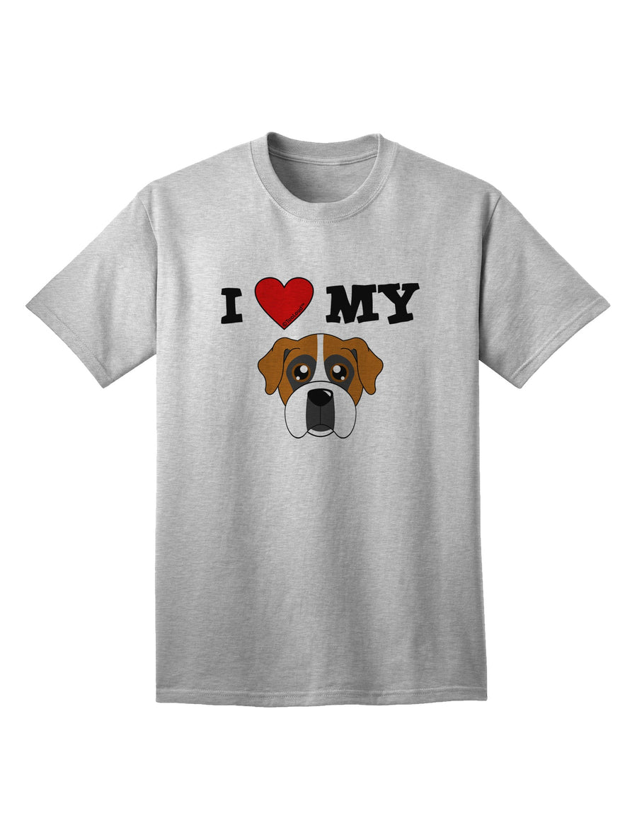 Adorable Boxer Dog Adult T-Shirt by TooLoud - A Must-Have for Dog Lovers-Mens T-shirts-TooLoud-White-Small-Davson Sales