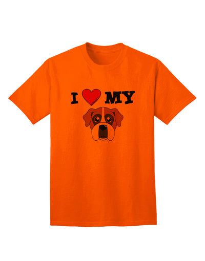 Adorable Boxer Dog Adult T-Shirt by TooLoud - A Must-Have for Dog Lovers-Mens T-shirts-TooLoud-Orange-Small-Davson Sales