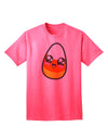 Adorable Boy's Candy Corn Family Halloween Adult T-Shirt - Perfect for Festive Celebrations-Mens T-shirts-TooLoud-Neon-Pink-Small-Davson Sales