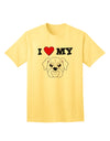 Adorable Bulldog-Themed White Adult T-Shirt by TooLoud - A Must-Have for Dog Lovers-Mens T-shirts-TooLoud-Yellow-Small-Davson Sales