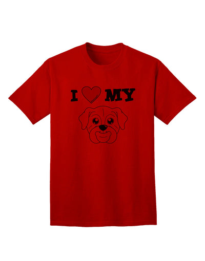 Adorable Bulldog-Themed White Adult T-Shirt by TooLoud - A Must-Have for Dog Lovers-Mens T-shirts-TooLoud-Red-Small-Davson Sales
