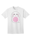 Adorable Bunny with Delicate Floppy Ears - Pink Adult T-Shirt offered by TooLoud-Mens T-shirts-TooLoud-White-Small-Davson Sales