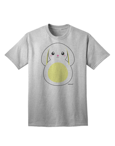 Adorable Bunny with Delightful Floppy Ears - Vibrant Yellow Adult T-Shirt by TooLoud-Mens T-shirts-TooLoud-AshGray-Small-Davson Sales