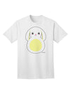 Adorable Bunny with Delightful Floppy Ears - Vibrant Yellow Adult T-Shirt by TooLoud-Mens T-shirts-TooLoud-White-Small-Davson Sales