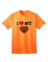 Adorable Chocolate Labrador Retriever Dog Adult T-Shirt - A Must-Have for Dog Lovers-Mens T-shirts-TooLoud-Neon-Orange-Small-Davson Sales